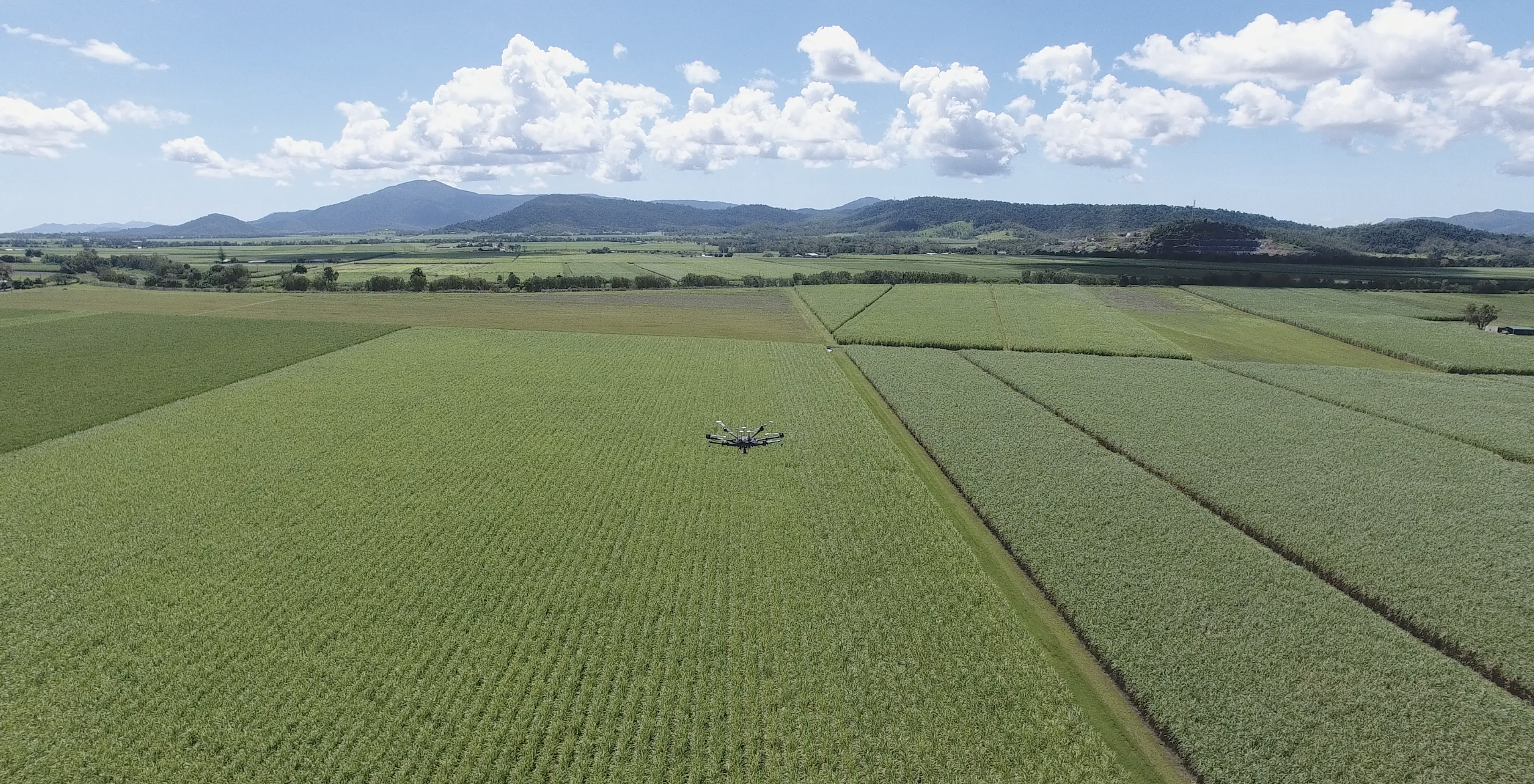 drone over field during remote pilot licence training RePL