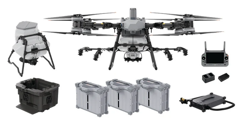 DJI Agras T100 - 3 Battery, Quod Sprayer + Spreader
