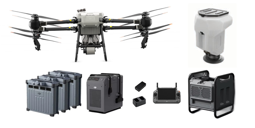 DJI Agras T50 - 3 Battery & Spreader Bundle