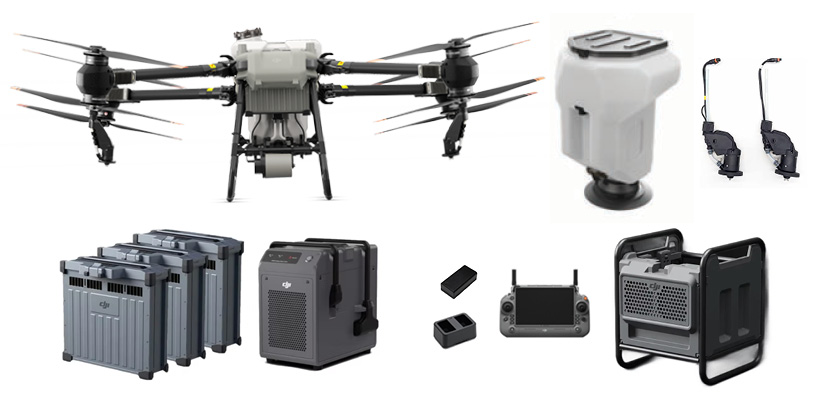 DJI Agras T50 - 3 Battery, Spreader & Sprinkler Kit